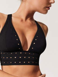 Soutien-gorge de sport léger et respirant de haute qualité pour femmes, vêtements de fitness, logo personnalisé OEM, soutiens-gorge en spandex/nylon, entraînement de course à pied - Product Image 4