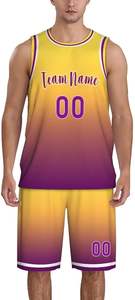 Uniforme de basket-ball de couleur unie uniforme de basket-ball de qualité supérieure pour adulte - Product Image 4