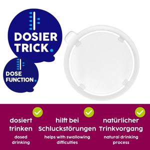 ORNAMIN Discreet Drinking lid - Controlled Flow Drinking Aid Adaptive Cup Attachment - Product Image 2
