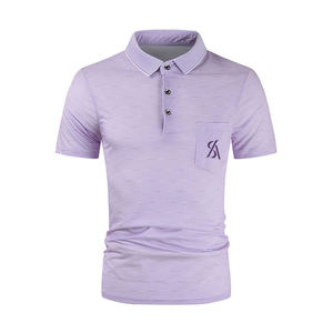 Polo de manga corta transpirable de verano para hombre de alta calidad con logotipo personalizado bordado para hombre en diferentes colores y tamaños - Product Image 1