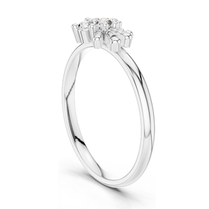 Anillo de Diamante Cultivado en Laboratorio de 0.12 CT, Claridad VVS-VS EF, Oro de 18KT, 14KT, 10KT y Plata 925, Oro Rosa, Amarillo, Blanco y Moissanita - Product Image 5