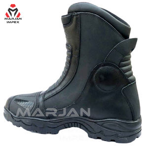 Bottes imperméables pour moto, tourisme et aventures, pour hommes et femmes, avec tige en PU, semelle en caoutchouc durable, prêtes pour l'hiver et fermeture éclair - Product Image 5