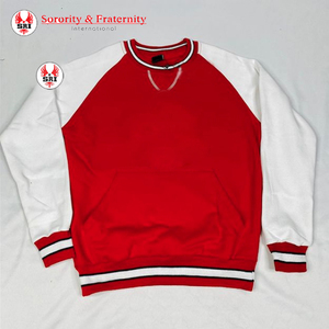 Sweat-shirt à blocs de couleurs brodé Delta Sigma Sorority en gros, vêtements de sororité, articles grecs - Product Image 4
