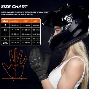 Gants de moto de qualité supérieure avec protection des jointures et protection complète des mains - Product Image 6