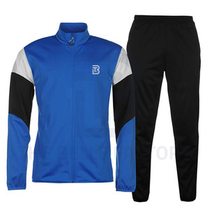 Venta al por mayor nueva moda de los hombres 100% algodón gimnasio ropa Casual invierno prendas de vestir pantalones de chándal con cremallera transpirable invierno chándales - Product Image 1