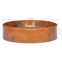 Vasque de salle de bain moderne en bois d'acacia fait main, gain de place, avec design sculpté, lavabo en bois dur naturel et décoration intérieure
