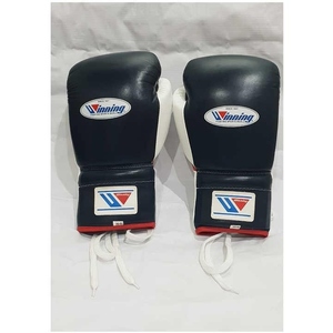 Gants de boxe professionnels en cuir de vache véritable, lacets, respirants, imperméables, gants de sparring de kickboxing, SI-BG-0182 - Product Image 2