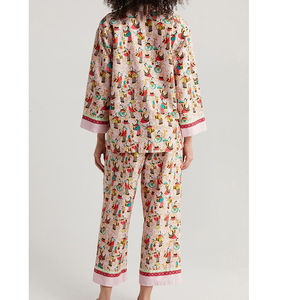 Nouveaux modèles de vêtements de nuit pour femmes, pantalons de nuit et chemises amples avec fermeture à boutons, robes de nuit pour adultes et filles - Product Image 4