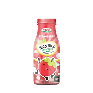 Manufacturer Beverage OEM/ODM Coco De Nata With Drink Juice Mango NAWON Glass Bottle 280ml Price Wholesale