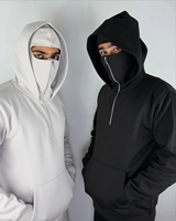 Sweat à capuche Ninja brodé sur mesure ultra doux et chaud pour l'hiver en polaire pour hommes en coton oversize coupe régulière OEM