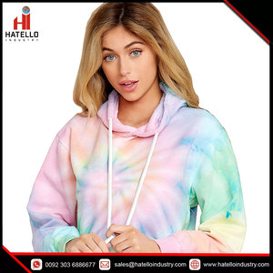 Sweat-shirt à capuche léger pour femme Tie Dye personnalisable dans les tailles S à XXL - Product Image 4