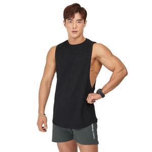 Verano nuevo logotipo personalizado hombres deportes Fitness gimnasio camiseta sin mangas transpirable entrenamiento Jogging desgaste Casual entrenamiento correr de talla grande - Product Image 1