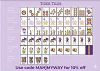Tuiles de mahjong Mardijong Tiger, tuiles en acrylique de luxe, 160 tuiles de mahjong, ensemble américain 3 couches avec tapis Mardijong