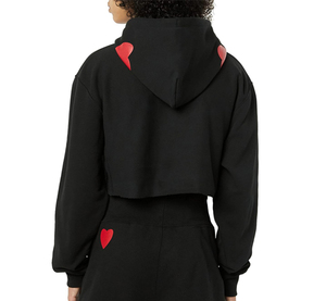 Sudadera con capucha corta personalizada para mujer con logotipo OEM, jersey de manga larga de talla grande para otoño e invierno, Top liso con capucha a la venta - Product Image 2