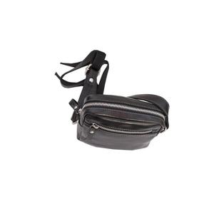 Large Capacity Classic Fashion PU Leather Black Messenger <b>Men</b> Zipper <b>Sling</b> <b>Bag</b> - Product Image 1