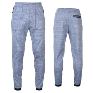 Pantalones de jogging de lona de alta calidad para hombre con logotipo personalizado estilo casual con cintura elástica Tipo de cintura media para ropa de gimnasio - Product Image 2