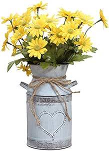 Jarrón de Metal plateado de la mejor calidad con diseño Vintage, floreros de hierro de lujo, decoración de boda, floreros de lujo de tamaño mediano - Product Image 4