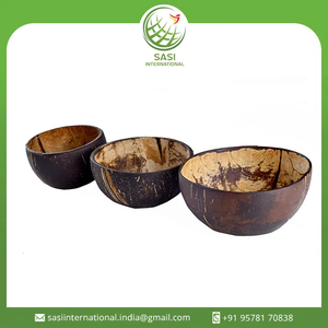 Cuencos de cáscara de coco de diseño moderno, duraderos, seguros para alimentos, al por mayor, incluye cuchara para vajilla, fiestas de camping, almacenamiento de alimentos - Product Image 2