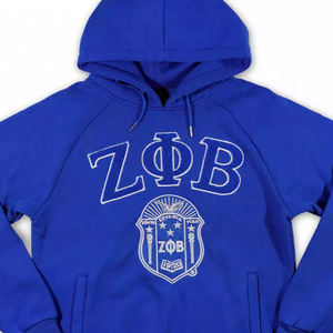 Vente en gros de pull tendance pour femme manches longues sweats à capuche Zeta Phi Beta Sorority & Fraternity brodé et imprimé Divine Nine - Product Image 6