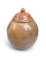 Grand pot en pierre naturelle de haute qualité, en albâtre, en pierre savonneuse, en marbre, pour cornichons, bougies, polyvalent, moderne, pour la cuisine