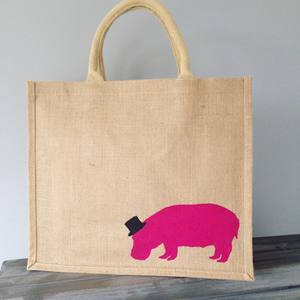 Petit sac fourre-tout en jute fabriqué à la main sac de créateur en jute écologique à la mode pour la durabilité - Product Image 5