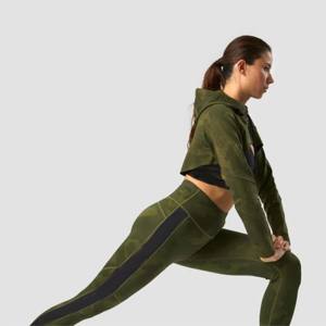 Sudadera con capucha recortada suave y transpirable para mujer a la moda con cordón para uso diario Suministro ODM - Product Image 2