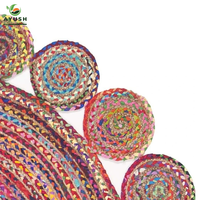 Tapis pour enfants en jute, coton et denim, écologiques, tissés à la main, sur mesure, décoration intérieure, adaptés aux animaux domestiques, antidérapants