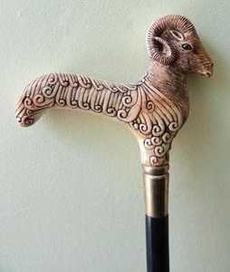 Canne de marche en bois sculpté à la main avec motif d'éléphant pour le soutien et la décoration intérieure - Product Image 3