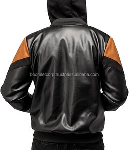 Veste en cuir de moto de course pour hommes de haute qualité en gros véritable conception Boomletcorp respirante - Product Image 5