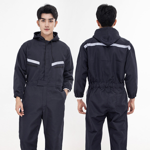 Directo de fábrica, venta al por mayor, mono grueso transpirable de poliéster, logotipo personalizado, ropa de trabajo de seguridad, uniforme, monos de trabajo - Product Image 1