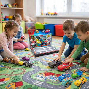 Juego de 12 Modelos de Vehículos de Aleación Metálica de Disney <span class=keywords><strong>Pixar</strong></span> <span class=keywords><strong>Cars</strong></span>, Excavadora, Autobús y Otros, para Decoración y Regalos, Hechos de PC - Product Image 3