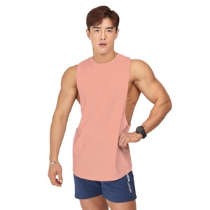 Nouvelle mode débardeur de sport sans manches solide personnalisé basket-ball pour hommes course à pied entraînement Fitness Gym gilets chemise pour hommes - Product Image 1