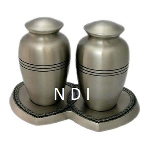 Gran oferta, urnas de cremación hechas a mano para adultos, urnas conmemorativas con acabado de nogal brillante para recuerdo de cenizas, suministros funerarios decorativos - Product Image 2