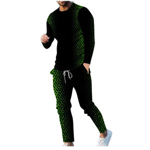 Alta calidad diseño personalizado transpirable pulóver estilo hombres Fitness ropa invierno al aire libre desgaste impreso chándales conjunto - Product Image 1