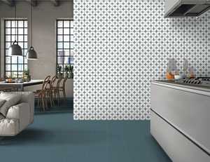 กระเบื้องเคลือบผนังเซรามิกขนาด200x200มม. เคลือบผิวขอบหยักสำหรับใช้ภายในห้องครัวและห้องน้ำที่ทันสมัยหรูหราในอินเดีย - Product Image 4