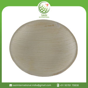 Assiette à dîner biodégradable Assiettes rondes en feuille de palmier Vaisselle jetable au prix de gros - Product Image 2