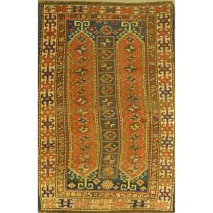 Tapis persan unique de type Teharan, noué à la main en laine et coton Abcr03225 - Product Image 1