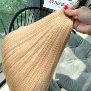 Prix de gros Extensions de cheveux en vrac Cheveux humains Double noyer 100 grammes Couleurs foncées 22 pouces - Product Image 1