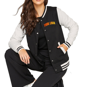 Customized Printing Long Sleeve women's 100% Wool Baseball Letterman Varsity <b>Jackets</b> Chenille <b>Patches</b> Custom Logo Design <b>Jacket</b> - Product Image 3