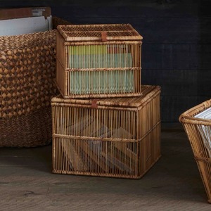 Cesta decorativa de bambú y ratán, cesta de almacenamiento hecha a mano, venta al por mayor, ecológica, hecha en Vietnam - Product Image 4