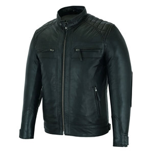 Chaqueta de cuero de lona de calle alta de invierno de alta calidad para hombres Logotipo personalizado Tallas grandes Impermeable y transpirable - Product Image 4
