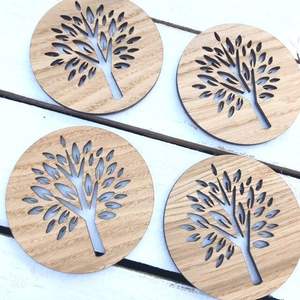 Posavasos moderno ecológico bebida MDF 3,75 sublimación tablero duro Mdf Squarestone posavasos personalizado con posavasos trasero de corcho - Product Image 4