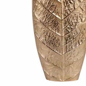 Jarrón de Flores de Metal Hecho a Mano para Decoración de Interiores de Lujo, Latón con Acabado de Espejo, Diseño Floral Hecho a Mano - Product Image 2