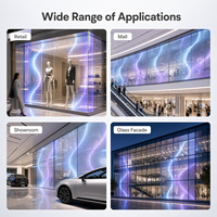 Film LED Flexible en Cristal Transparent Ultra-Fin (2-10mm d'épaisseur) Pleine Couleur 16:9 IP43 pour Magasins et Ascenseurs – Fabricant Chinois