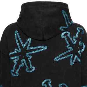 Pull à capuche pour hommes 100% coton à manches longues doublé polaire Logo personnalisé coupe confortable Style Streetwear OEM ODM - Product Image 6