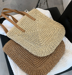 Bolso Tote Tejido de Alta Calidad, Bolso de Paja Vintage, Bolso de Playa de Macramé, Directo del Proveedor Indio - Product Image 2