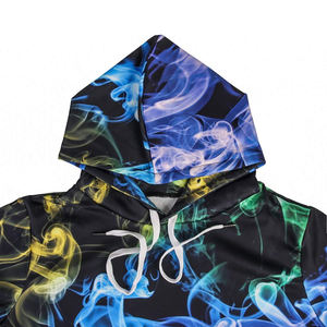 Popular personalizado bordado Logo liso pulóver algodón/poliéster gráficos sudaderas con capucha - Product Image 2