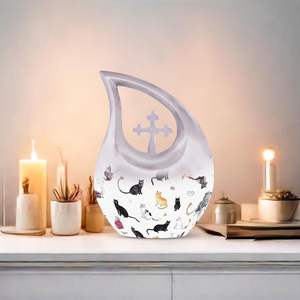 Mayorista Urnas personalizadas para adultos Mamá y papá Grandes para cenizas humanas Urnas para tamaño personalizado Urnas impresas - Product Image 6