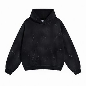 Sudadera con capucha desgastada de calidad superior Diseño personalizado Ropa de invierno informal Patrón sólido Bordado Venta al por mayor Precio bajo - Product Image 4