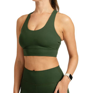 Soutien-gorge de sport pour femmes High Crop de haute qualité Active Wear respirant Fitness Top Logo personnalisé Style simple pour l'entraînement de gymnastique-Vente en gros - Product Image 6